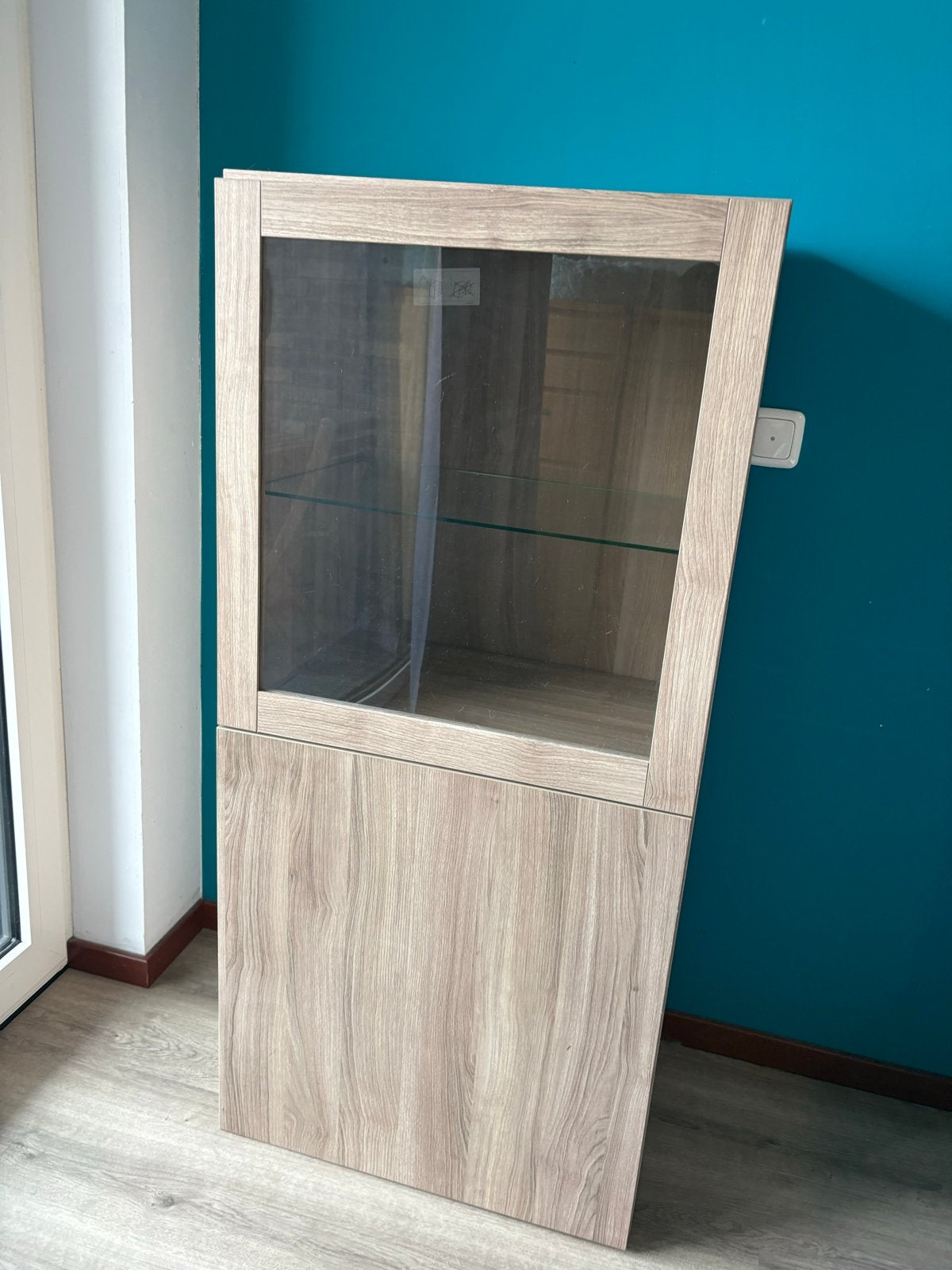 Ikea Kast met Glasdeur - 130x60x42cm, Ophalen, Gebruikt, 100 tot 150 cm, 50 tot 100 cm