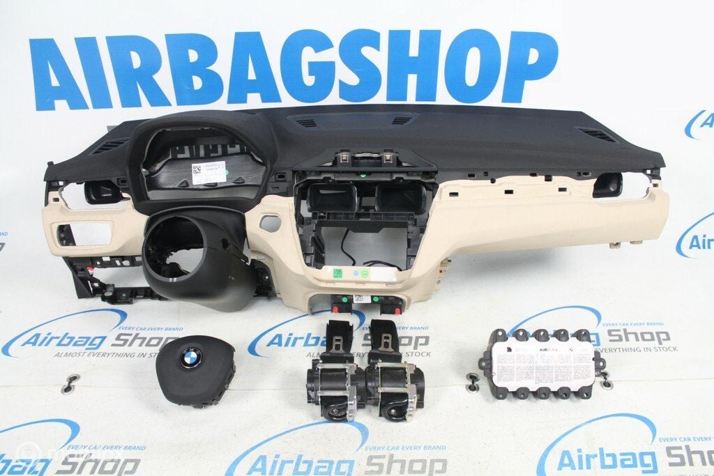 Airbag set - dashboard zwart beige head up bmw x1 f48 2015-, Auto-onderdelen