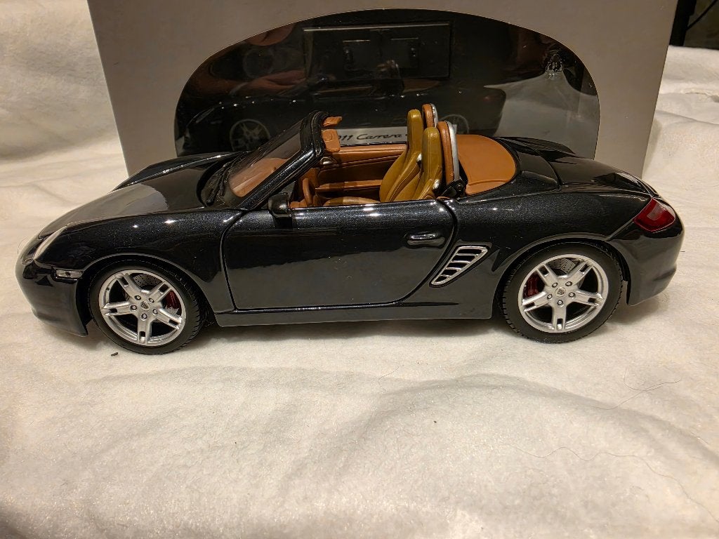 Porsche Boxster s 2005 dealerverpakking, Hobby en Vrije tijd, Ophalen of Verzenden, Zo goed als nieuw, Auto, Maisto