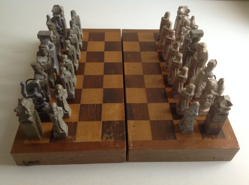 UNIEK  SCHAAKBORD, Antiek en Kunst, Ophalen of Verzenden