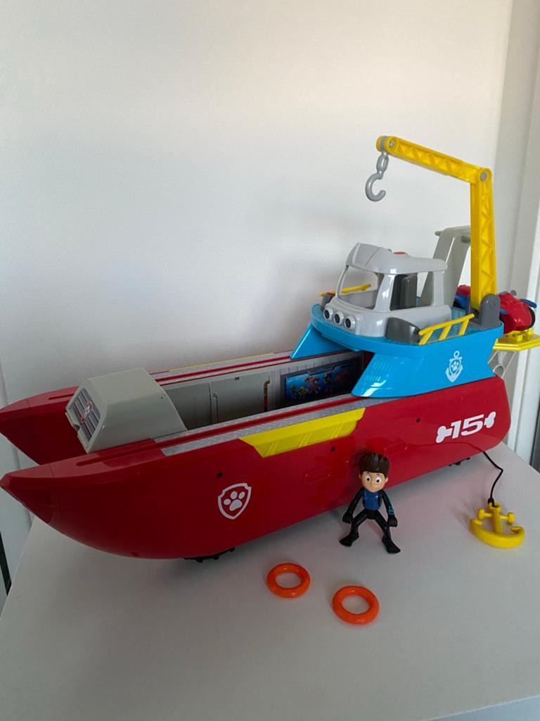 Paw Patrol Sea Patroller boot met figuur, Ophalen, Zo goed als nieuw