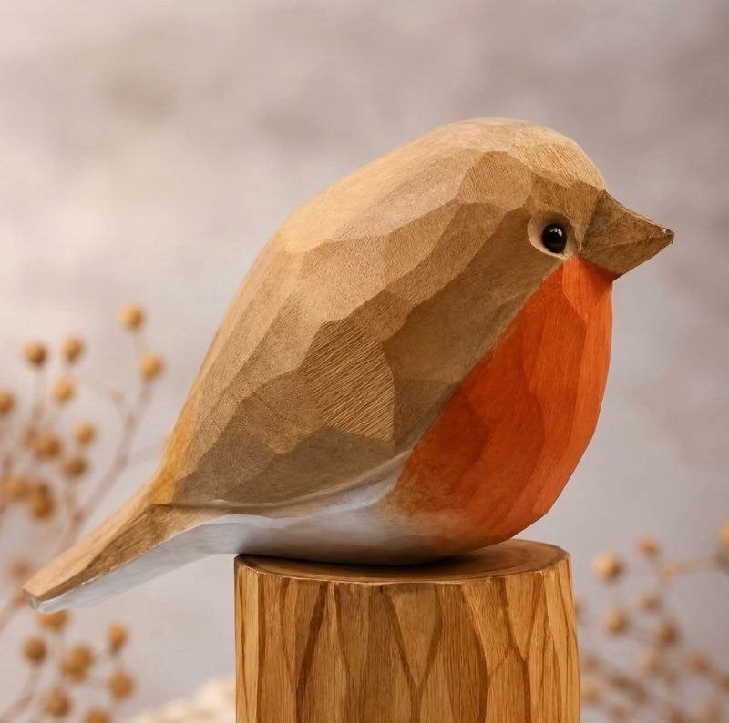 Roodborstje, Ophalen of Verzenden, Nieuw, Hout