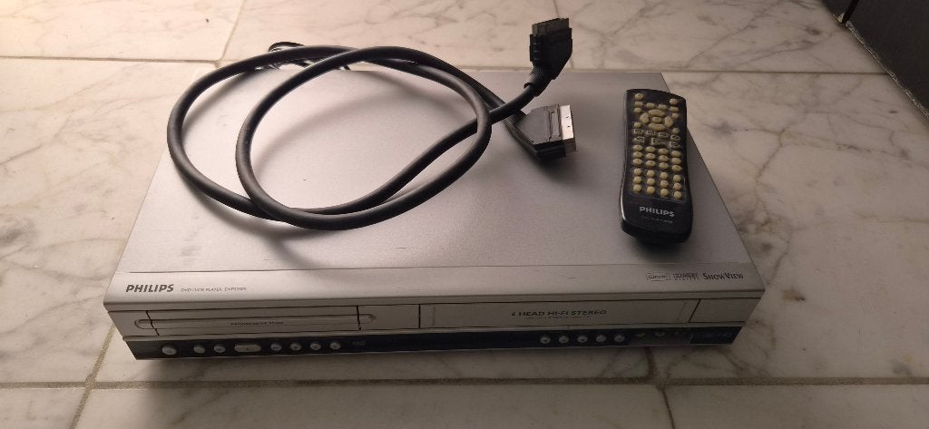 Philips DVD en VHS speler, Ophalen, Gebruikt, Dvd-speler, Philips