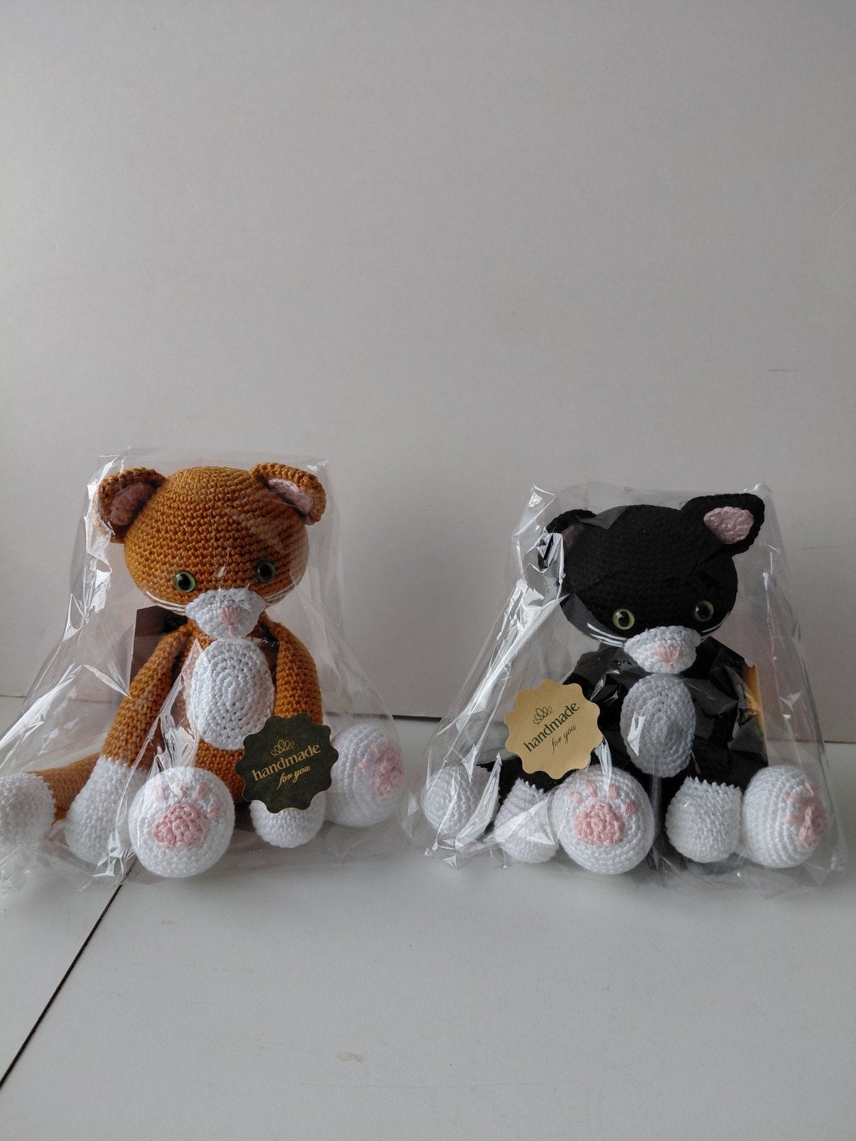 Gehaakte knuffel  katoen 17cm, Ophalen of Verzenden, Nieuw, Haken, Overige typen