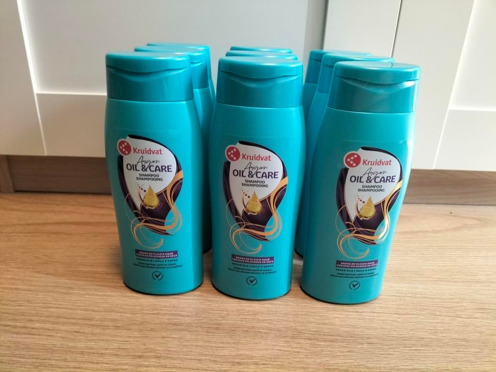Kruidvat Oil & Care shampoo 9 x 500ml, Ophalen of Verzenden, Nieuw, Shampoo of Conditioner