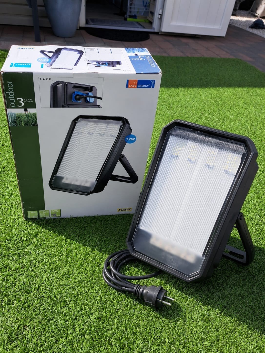 Lamp 72w - bijverlichting tuin, garage, magazijn, atelier,, Ophalen