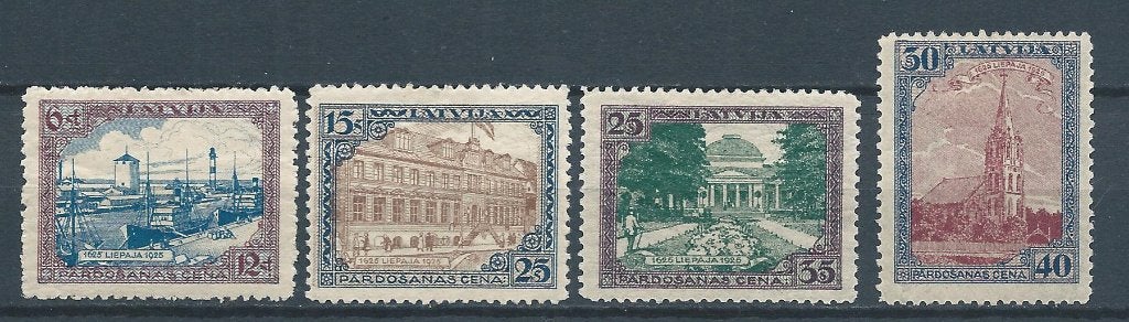 C689 - Baltische staten  Letland  MiNr 107-110A (ongebruikt), Ophalen of Verzenden, Overige landen, Postfris