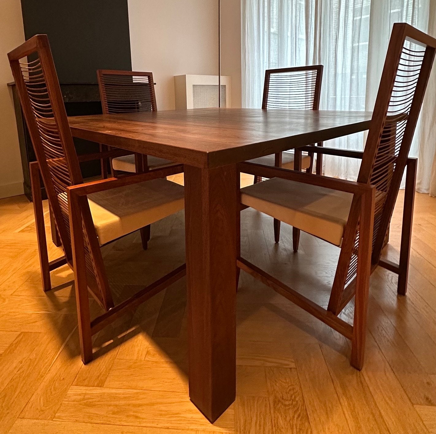 Fraai Italiaans Pierantonio Bonacina walnoten eetset 150x150, Antiek en Kunst, Ophalen