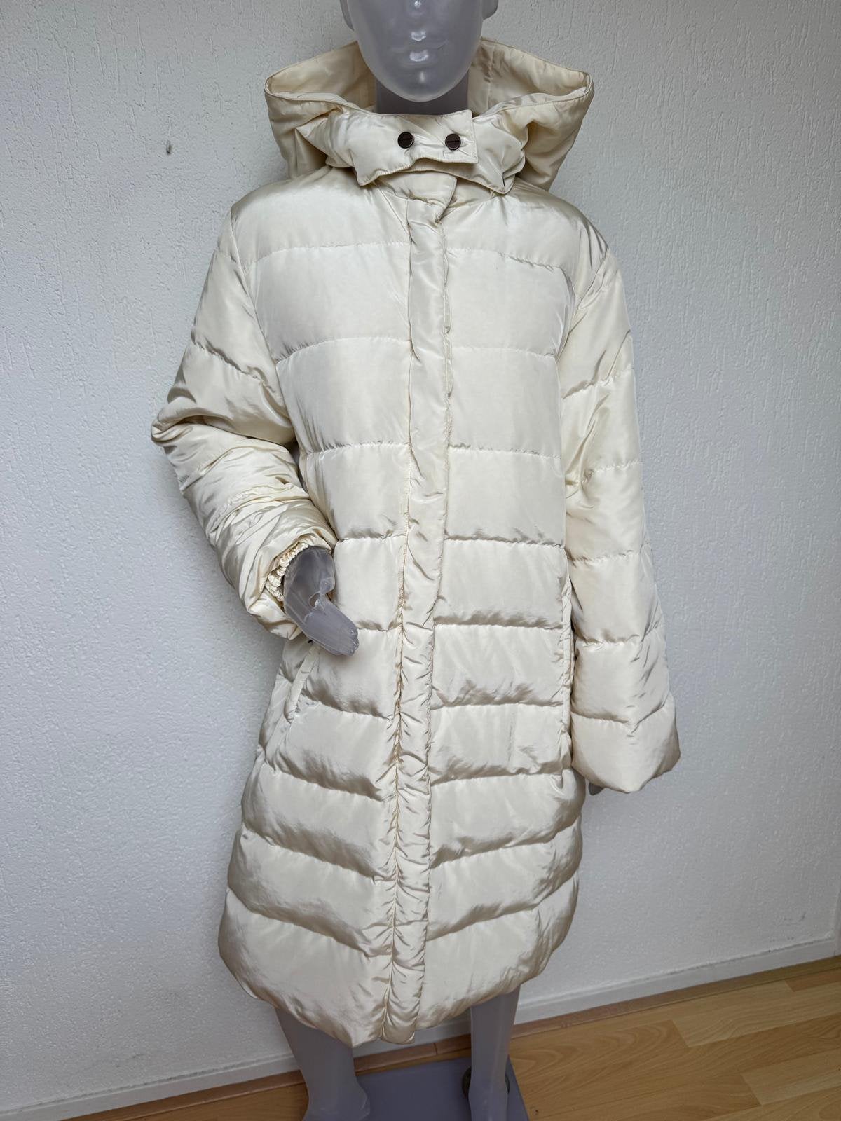 Max Mara woom witte dons jas - 40, Verzenden, Zo goed als nieuw, Maat 38/40 (M), Wit
