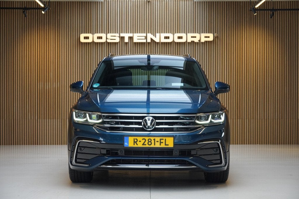Volkswagen Tiguan 1.4TSI/245pk eHybrid R-Line|2021|Trekhaak|, Auto's, Volkswagen, 4 cilinders, Blauw, Alcantara, Hybride Elektrisch/Benzine