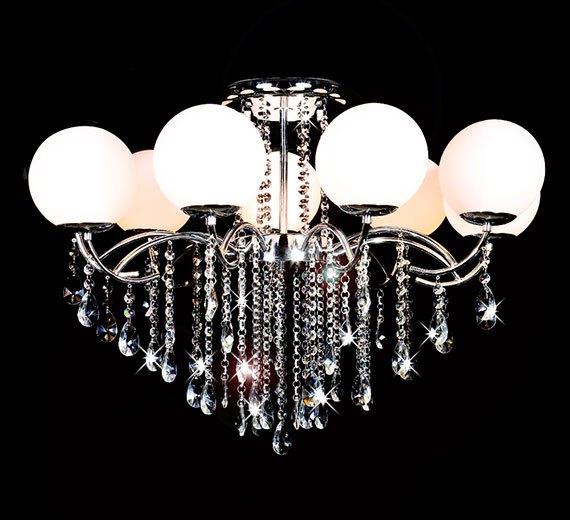 Kristallen Plafondlamp Kroonluchter Hanglamp Luchter 240031, Ophalen of Verzenden, Nieuw, Glas