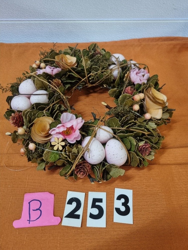 paaskrans met eieren en decoratie 253b, Diversen, Pasen, Ophalen of Verzenden, 'T Olde Gre-j, Info@toldegrej.nl, Endepoelstraat 20f Didam