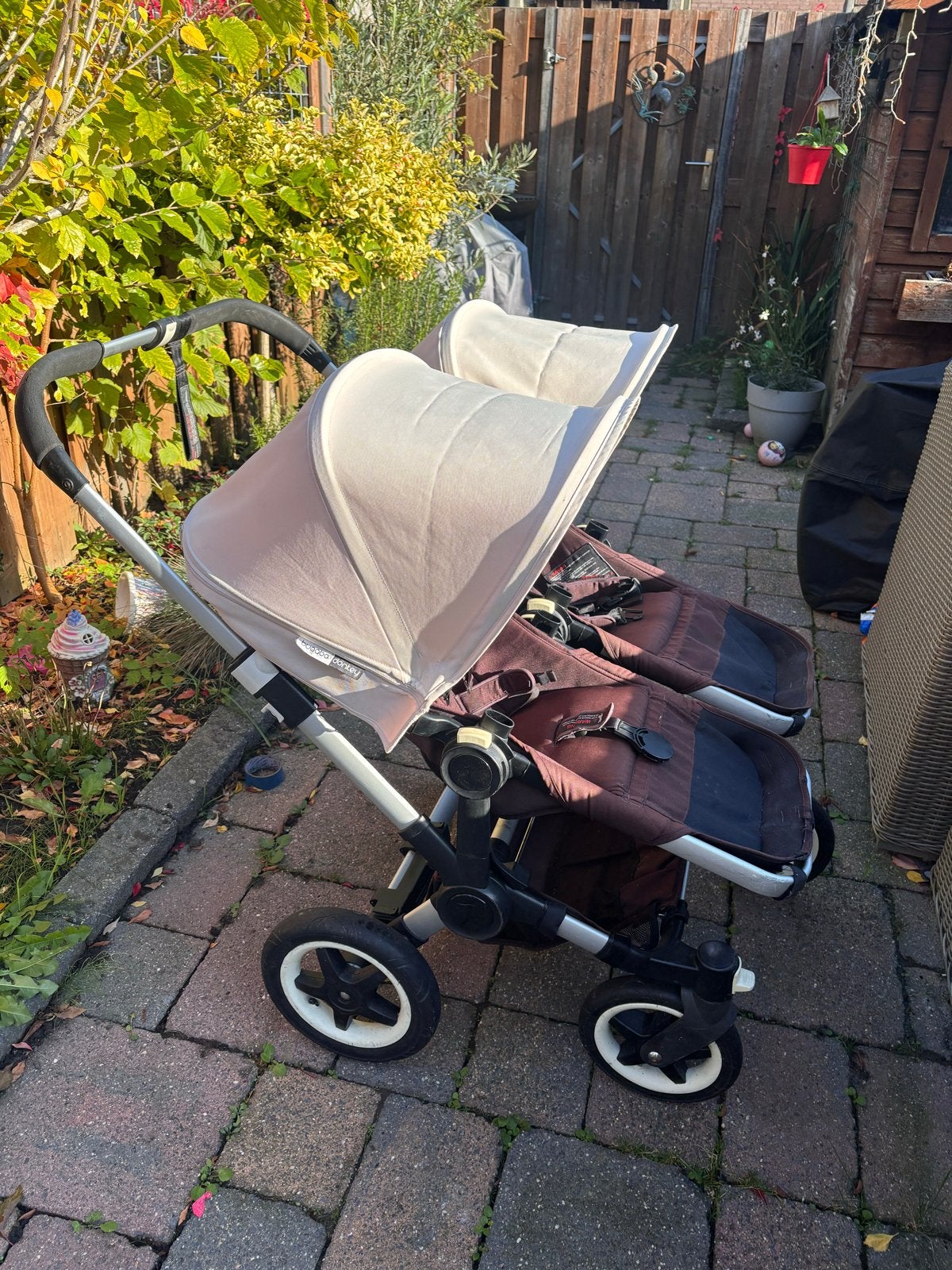 Bugaboo Donkey Duo/Mono kinderwagen met accessoires, Ophalen, Gebruikt, Combiwagen, Duowagen