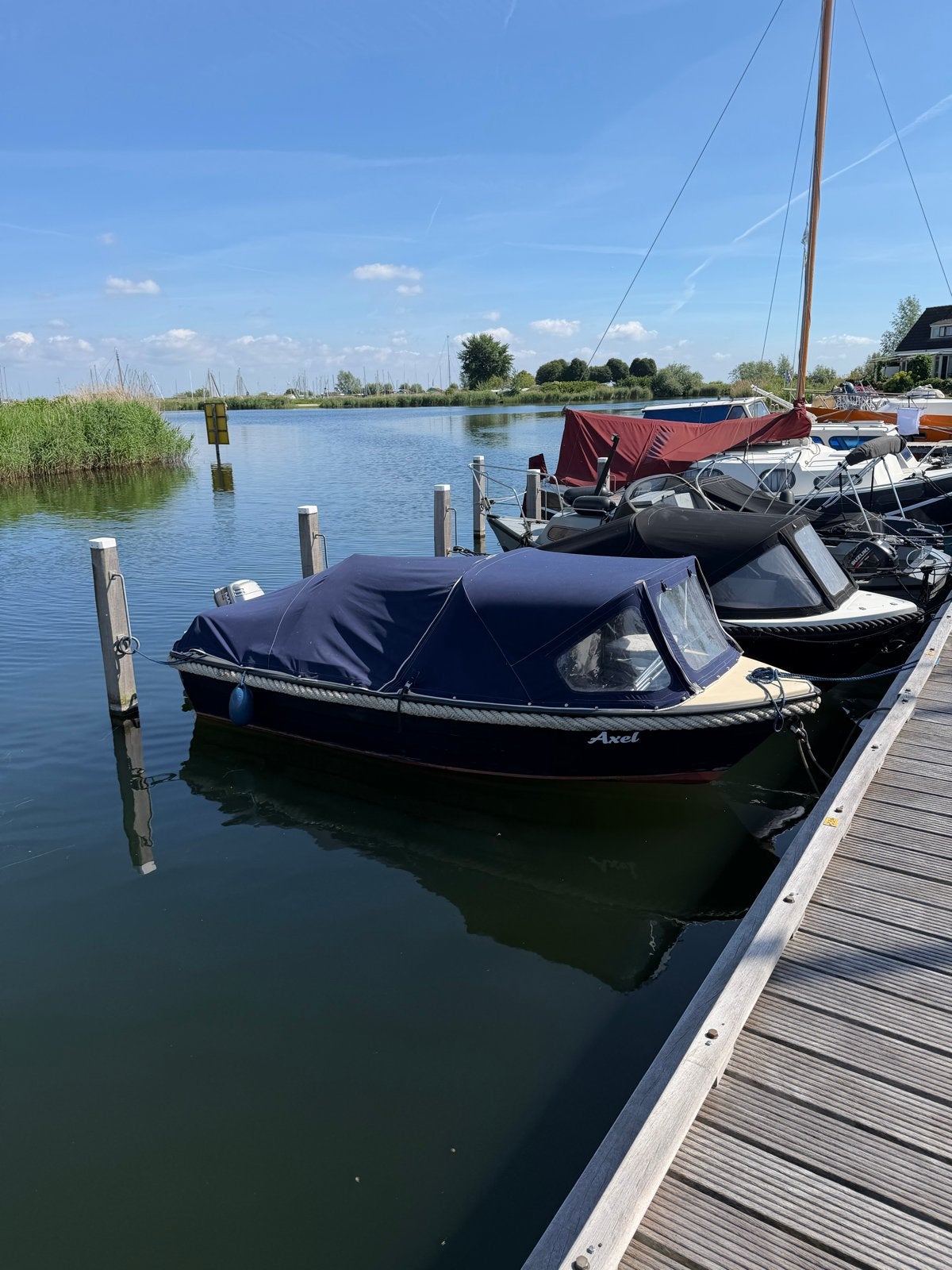 Nette Sloep Family 470 met 9.9pk motor, trailer en ligplaats, Ophalen, Gebruikt
