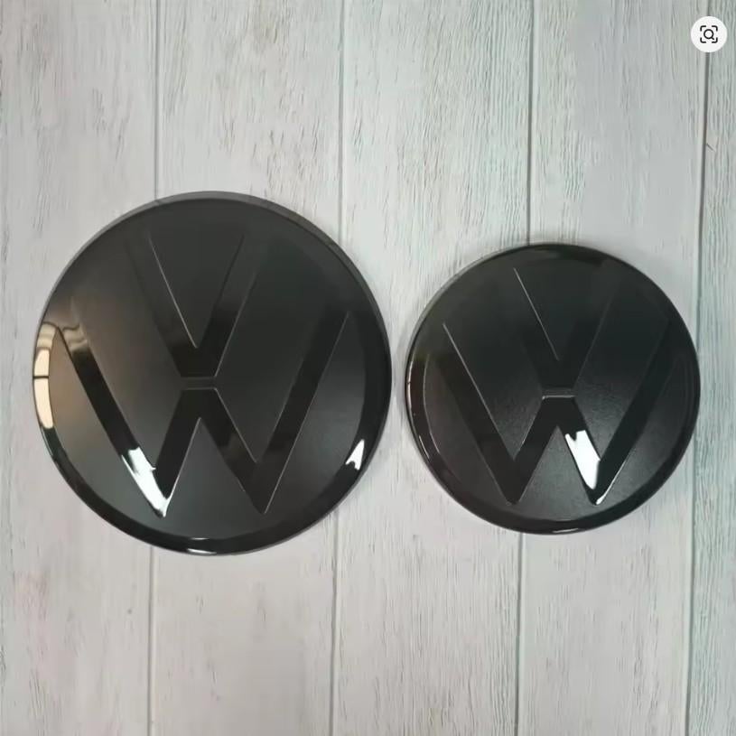VW Logo Zwart - VW Golf 8 - Compleet Voorkant & Achterkant, Auto diversen, Tuning en Styling, Ophalen of Verzenden