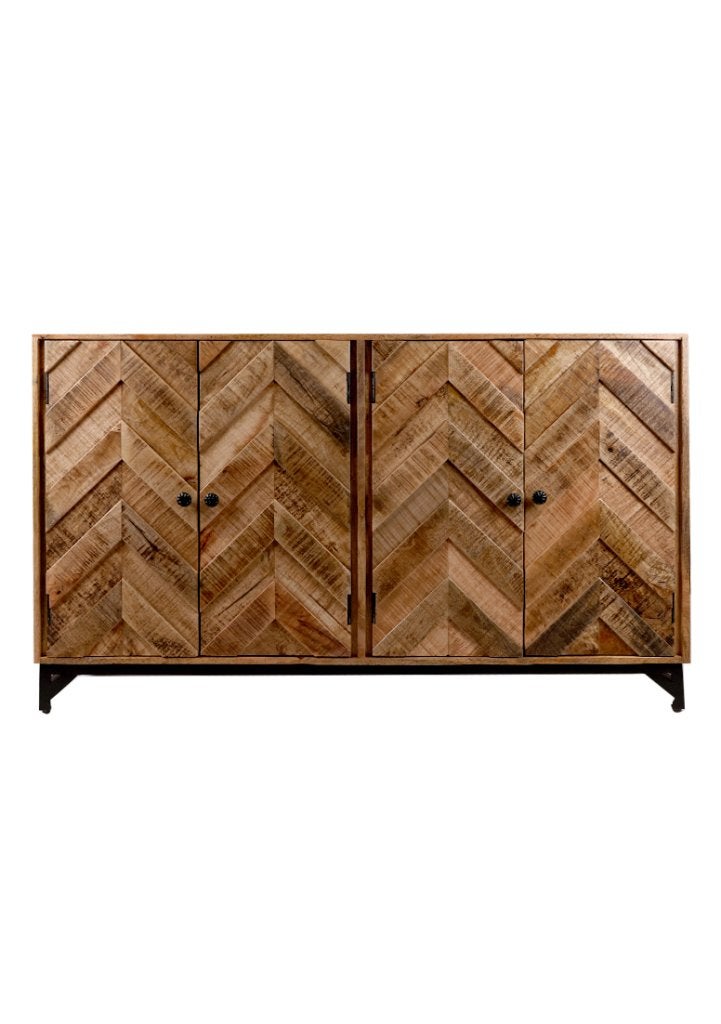 OHNO Furniture Veer Dressoir - Zwart, Niet ingevuld, Met deur(en), Niet ingevuld, Nieuw