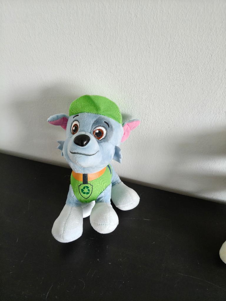 Paw patrol Rocky knuffel, Paw Patrol, Ophalen, Zo goed als nieuw, Hond