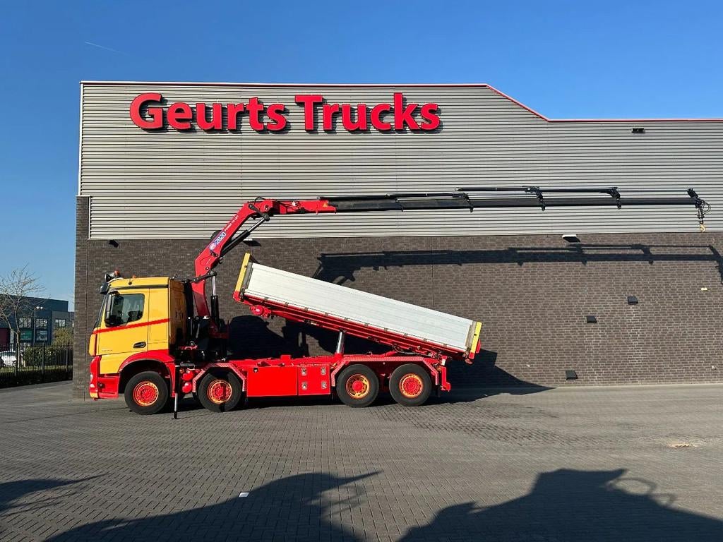 Mercedes-Benz Arocs 3253 L ENA 8X2/4 HMF2820 KRAAN / KRAN/ C, Auto's, Vrachtwagens, Euro 6, Bedrijf, Te koop, BTW verrekenbaar