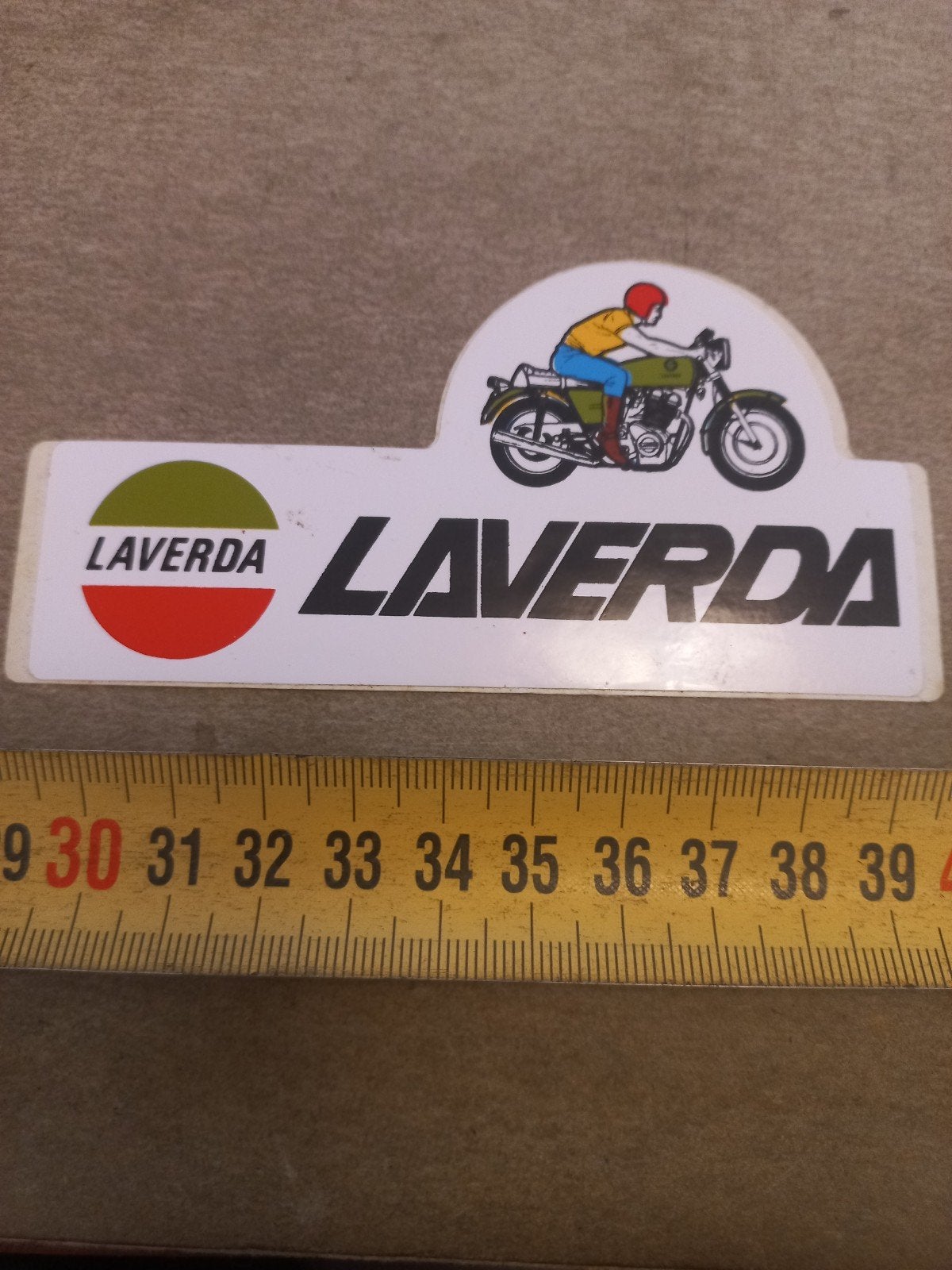 Vintage Laverda Motorfiets Sticker - Zeldzaam Verzamelobject, Ophalen of Verzenden