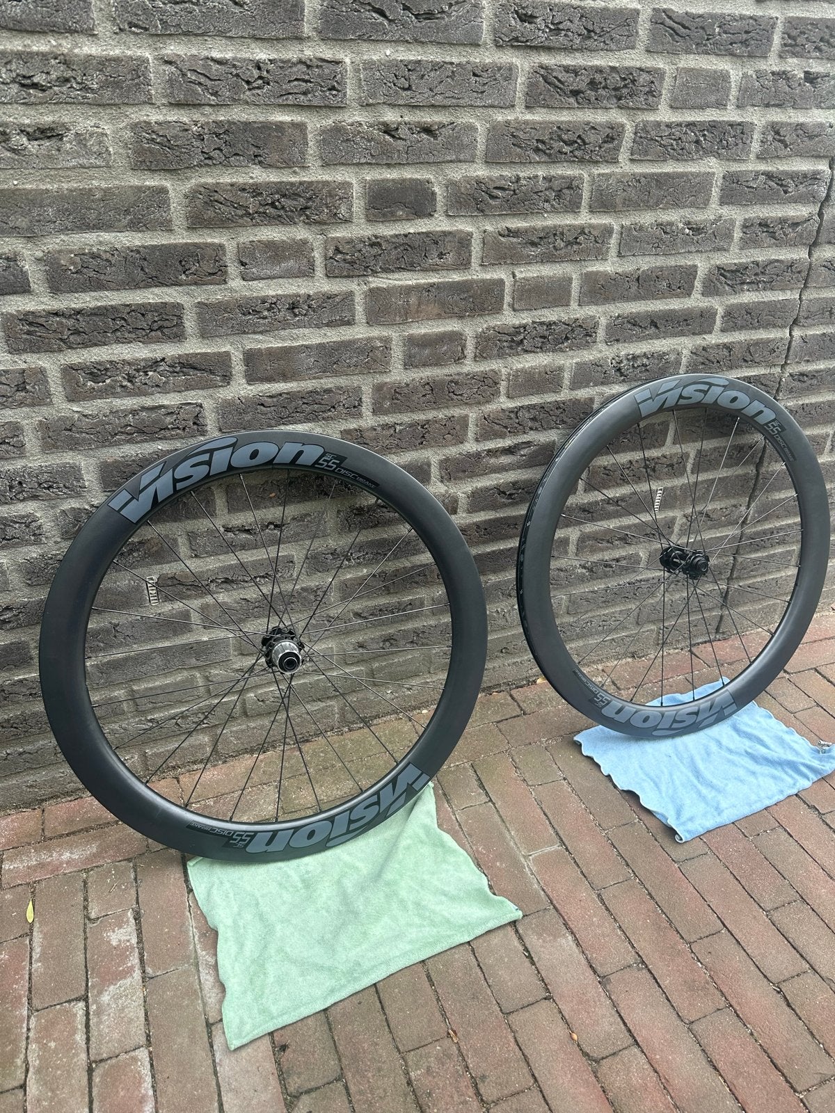 Vision SC 55 Disc carbon wielset - Schade, Fietsen en Brommers, Fietsonderdelen, Wiel, Gebruikt, Ophalen of Verzenden, Racefiets