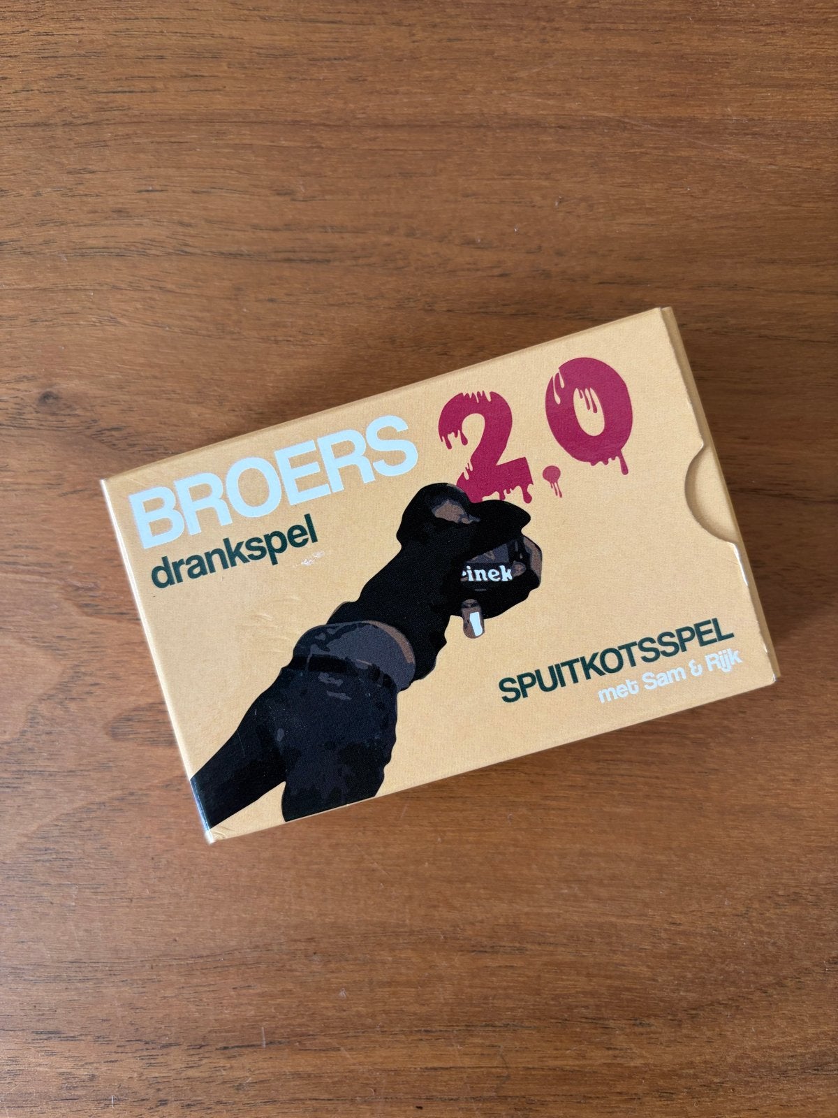Broers 2.0 Drankspel - Spuitkotspel met Sam & Rijk, Hobby en Vrije tijd, Gezelschapsspellen | Kaartspellen, Een of twee spelers