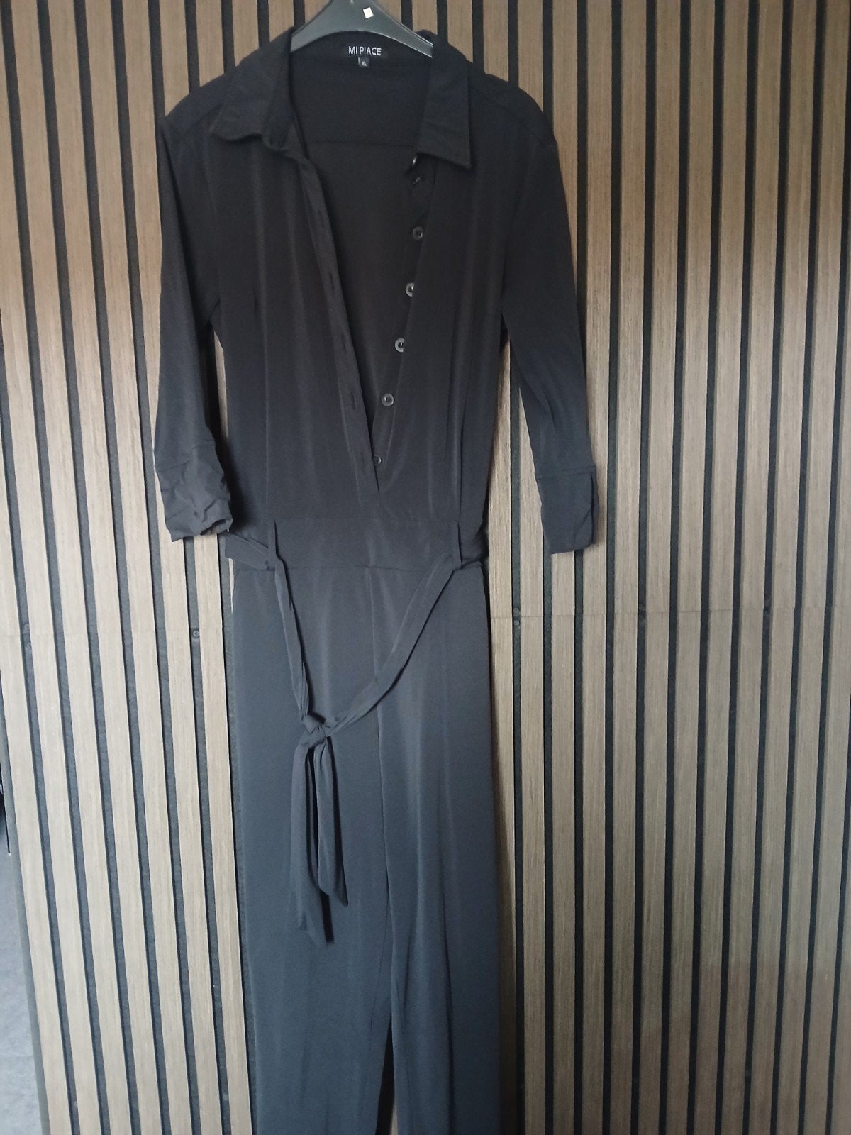Mi Piace Jumpsuit van travelstof - Zwart - Maat XL, Kleding | Dames, Mi Piace, Zwart, Maat 46/48 (XL) of groter, Ophalen of Verzenden
