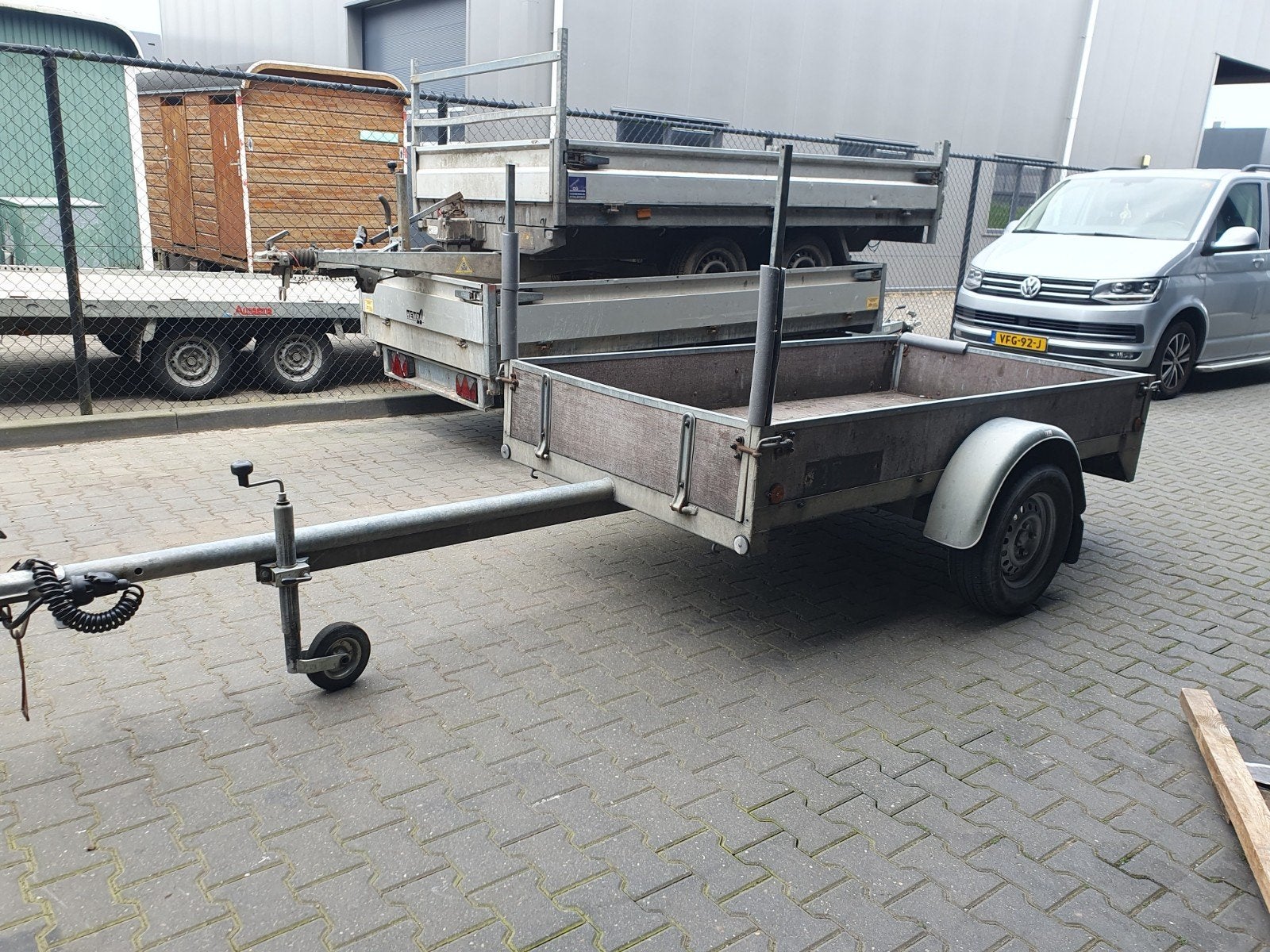 enkelas Ongeremd 250x130 beresterk nu 499euro, Auto diversen, Aanhangers en Bagagewagens, Ophalen of Verzenden, Nieuw
