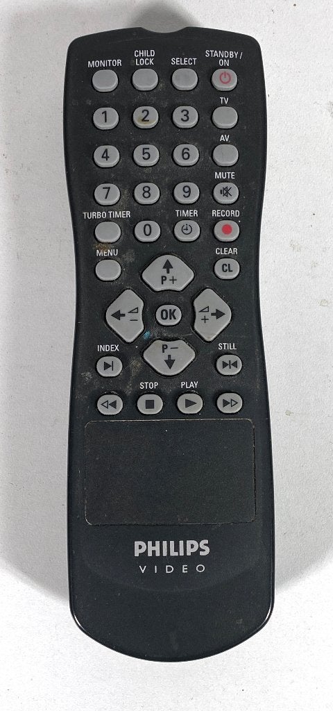 Philips VR520 afstandbediening en manual, Ophalen, Gebruikt, Origineel, Vhs