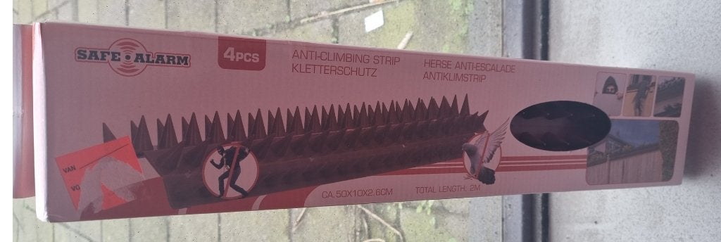 Schutting veiligheidstrips/ anti klim, Ophalen, Kunststof, 1 tot 2 meter, 6 meter of meer