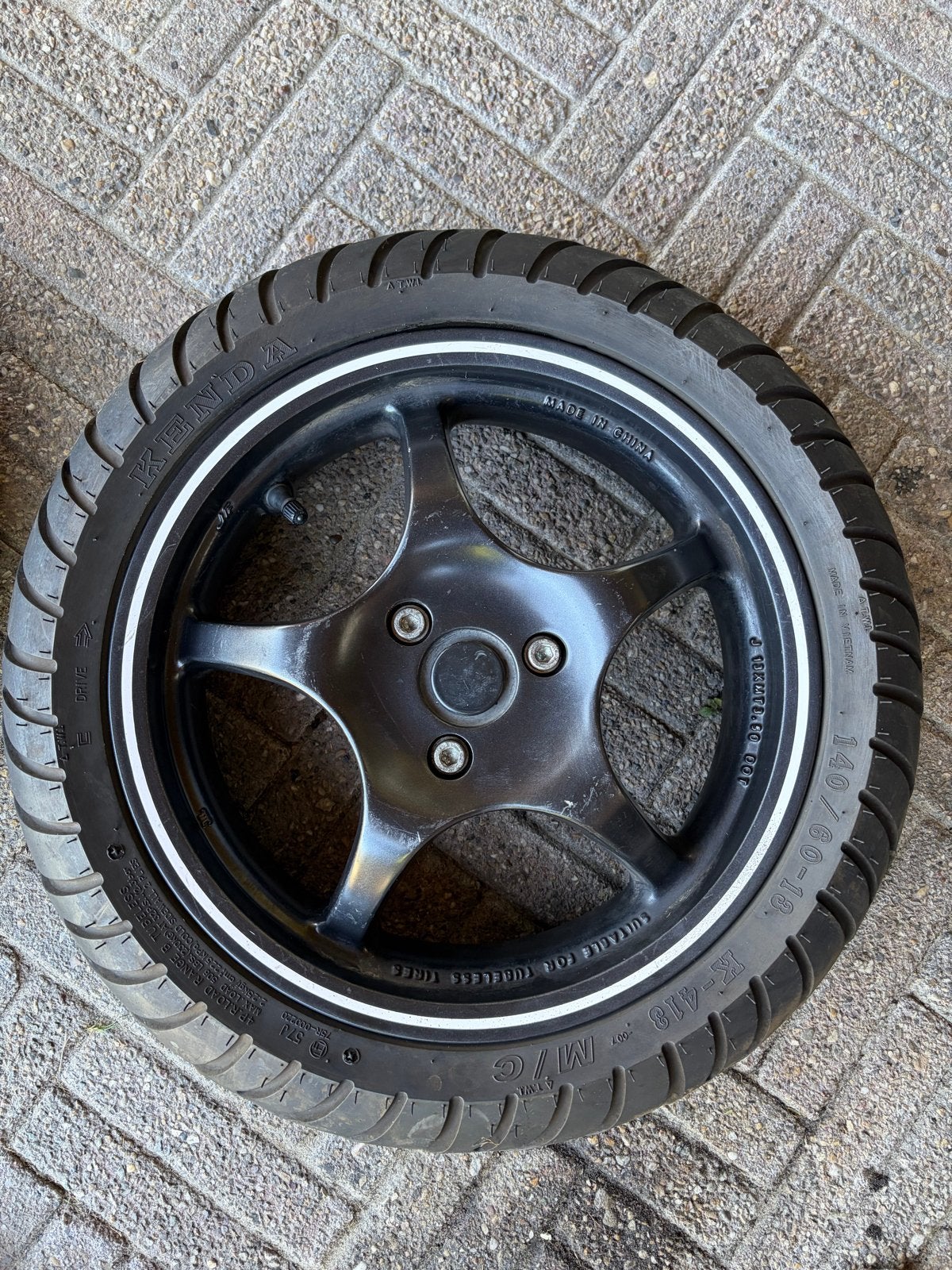Aerox velgen set zwart, Ophalen, Gebruikt, Overige typen