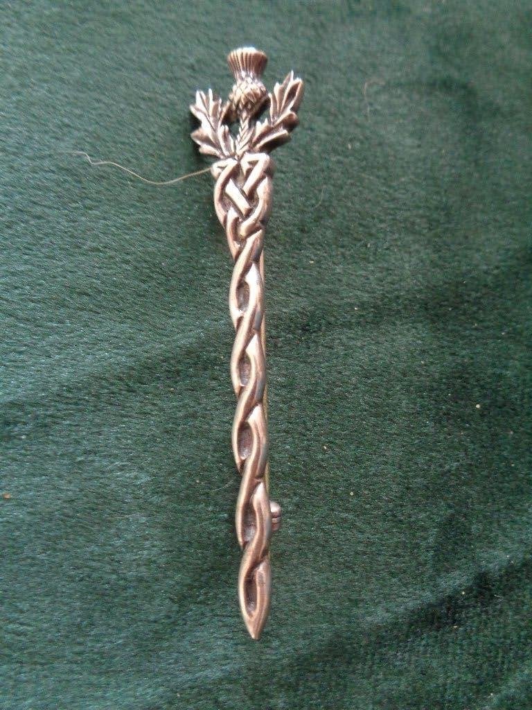 zilveren highlander kilt speld, Ophalen of Verzenden, Zilver, Broche