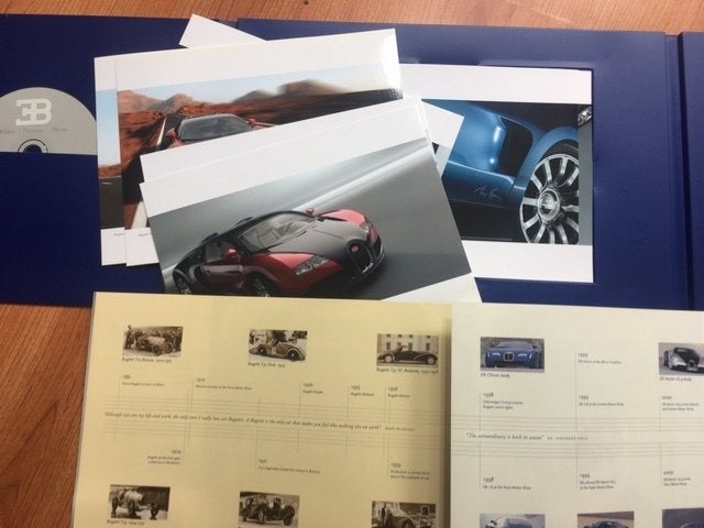 Bugatti incl history, 218 originele brochure/auto folder '99, Ophalen of Verzenden, Zo goed als nieuw, Overige merken