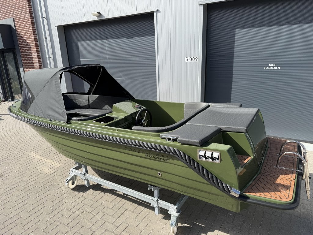 Coastliner 545 Tender Sloep Dark Olive incl. Tohatsu 15PK, Watersport en Boten, Sloepen, Tender, Wfwatersport@botenverhuurhoorn.nl