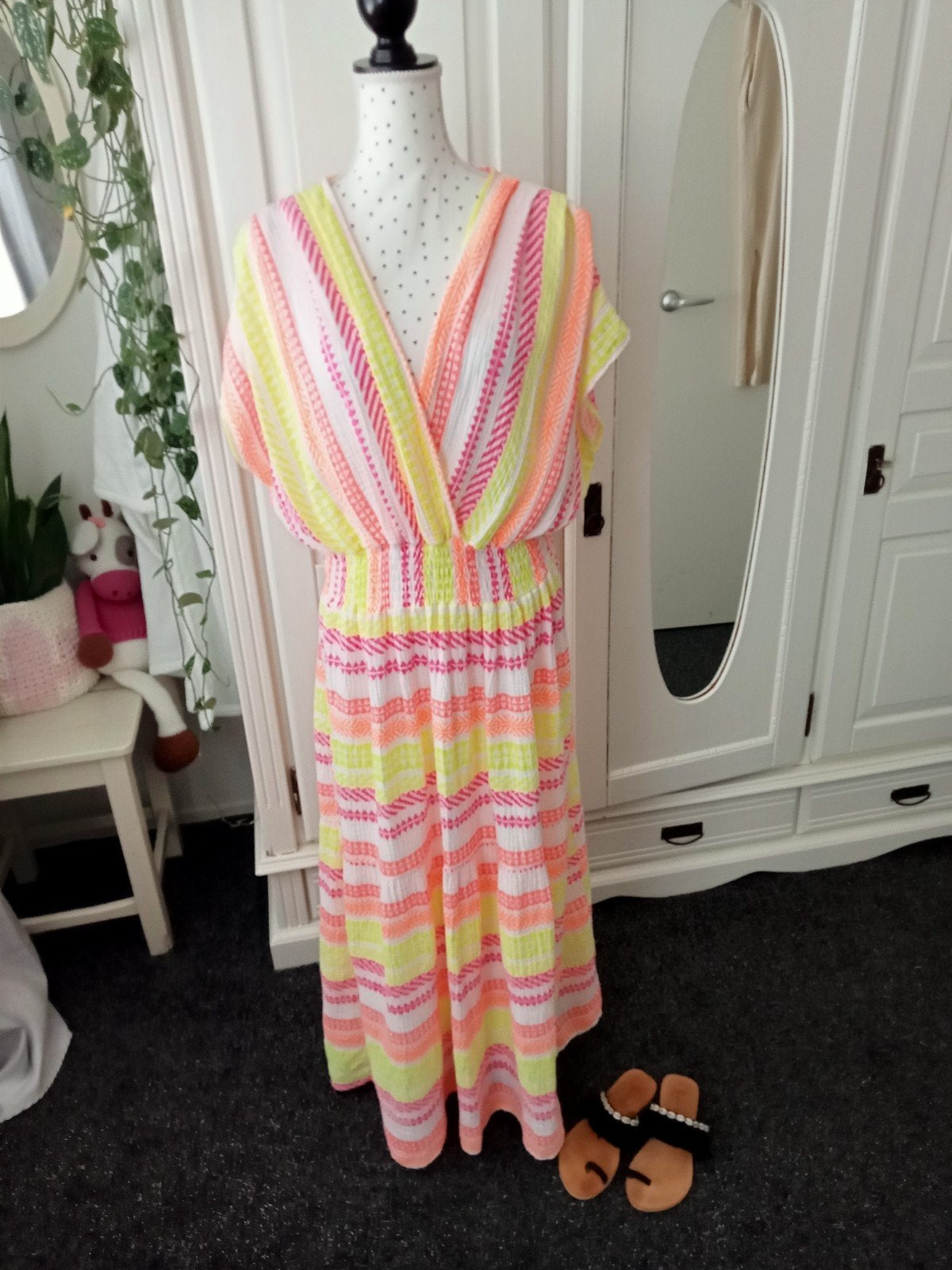 Zomerjurk " Maat L/XL ", Kleding | Dames, Jumpsuits, Ophalen of Verzenden, Zo goed als nieuw, Maat 42/44 (L), Overige kleuren