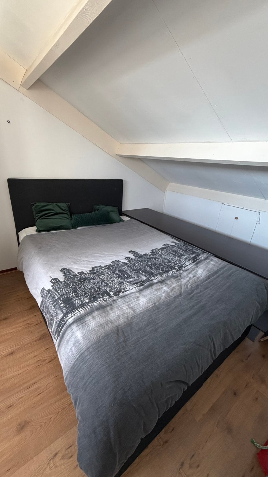 Boxspring 140x200, Ophalen, Gebruikt, Zwart, Tweepersoons