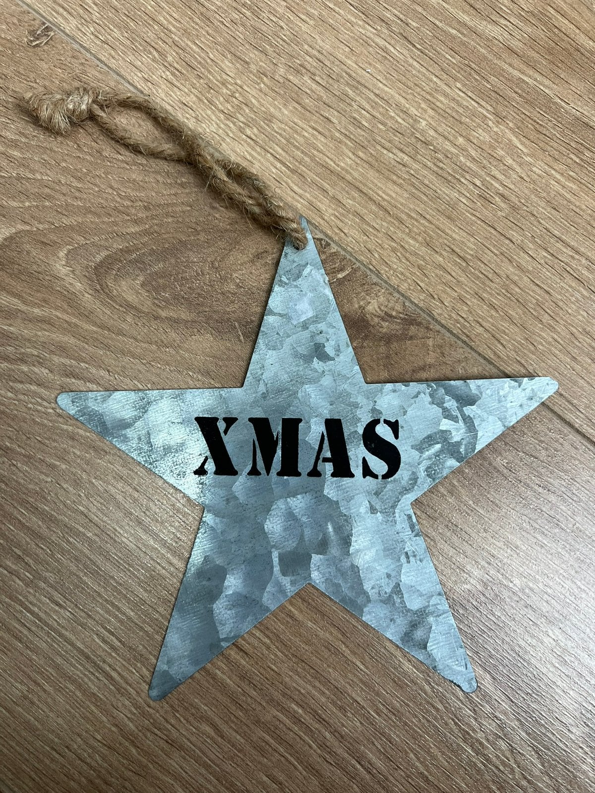 Xmas kerst ster hanger met touwtje, Ophalen of Verzenden, Zo goed als nieuw