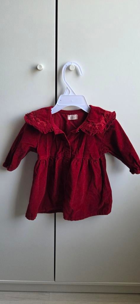 Zeeman rood babyjurkje met kraagje maat 62, Kinderen en Baby's, Ophalen of Verzenden, Zo goed als nieuw, Zeeman, Meisje