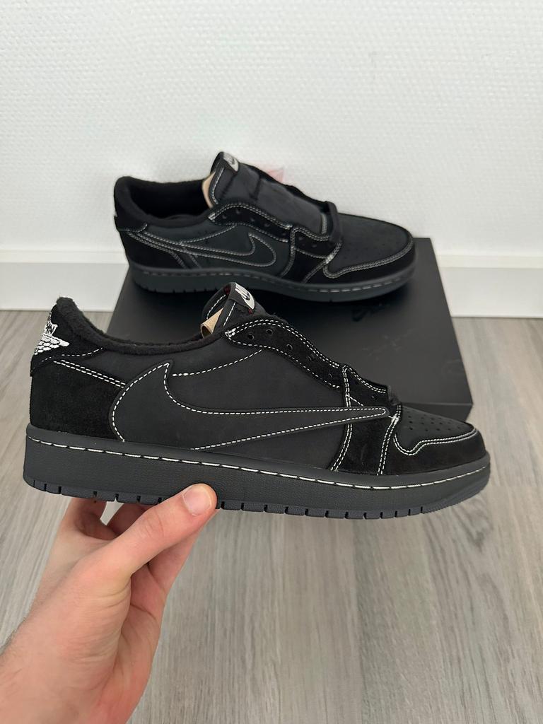Nike Air Jordan 1 Low Travis Scott Black Phantom, Ophalen of Verzenden, Zo goed als nieuw, Zwart