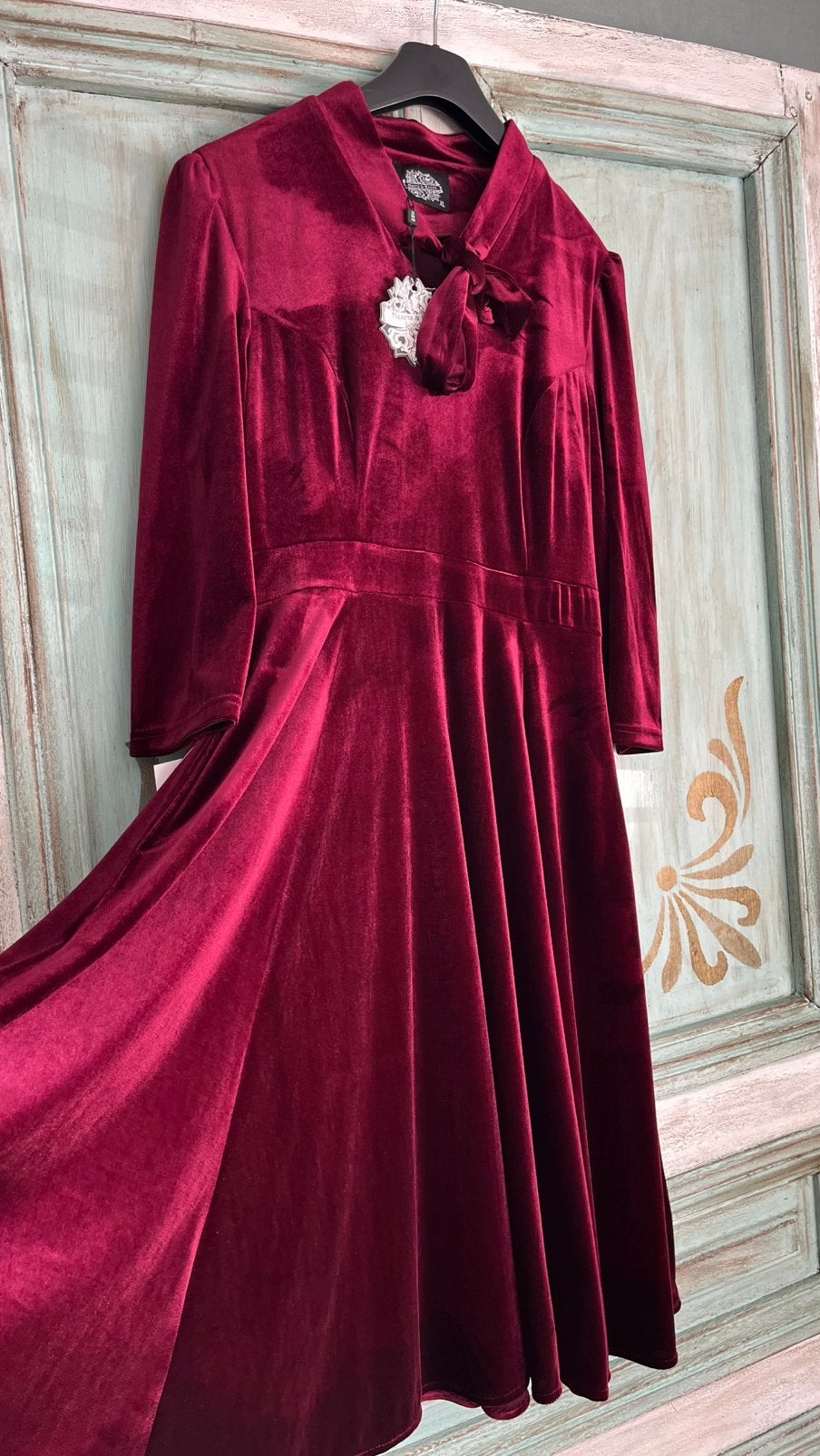 Hearts en roses fluweelachtige swing jurk xl Nieuw, Kleding | Dames, Overige typen, Maat 46/48 (XL) of groter, Nieuw, Ophalen of Verzenden
