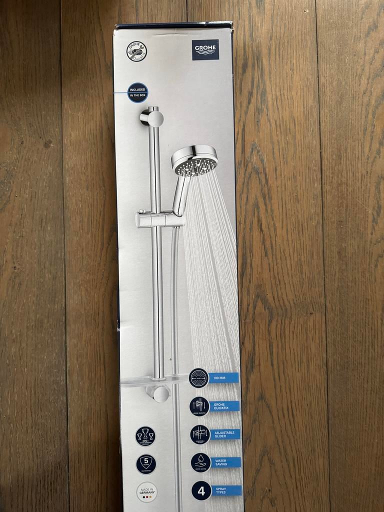 Grohe Vitalio 100 handdoucheset met glijstang, Huis en Inrichting, Ophalen of Verzenden, Nieuw, Overige kleuren, Overige typen