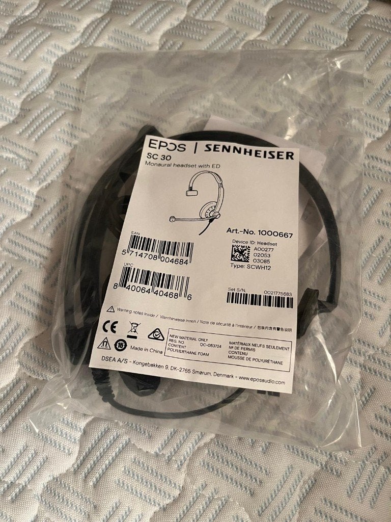 NIEUW Epos impact SC 30 Sennheiser headset, Ophalen, Mute-functie, Nieuw, EPOS (Sennheiser)