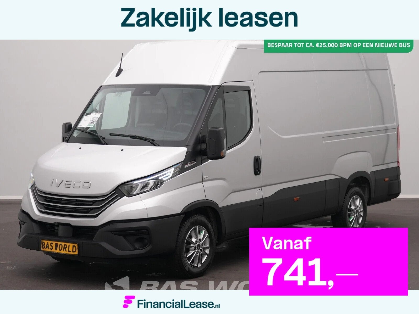 Iveco Daily 35S21 BPM VRIJ! 3.0L Automaat 210PK 3,5t Trekhaa, Automaat, Stof, Multifunctioneel stuurwiel, Euro 6