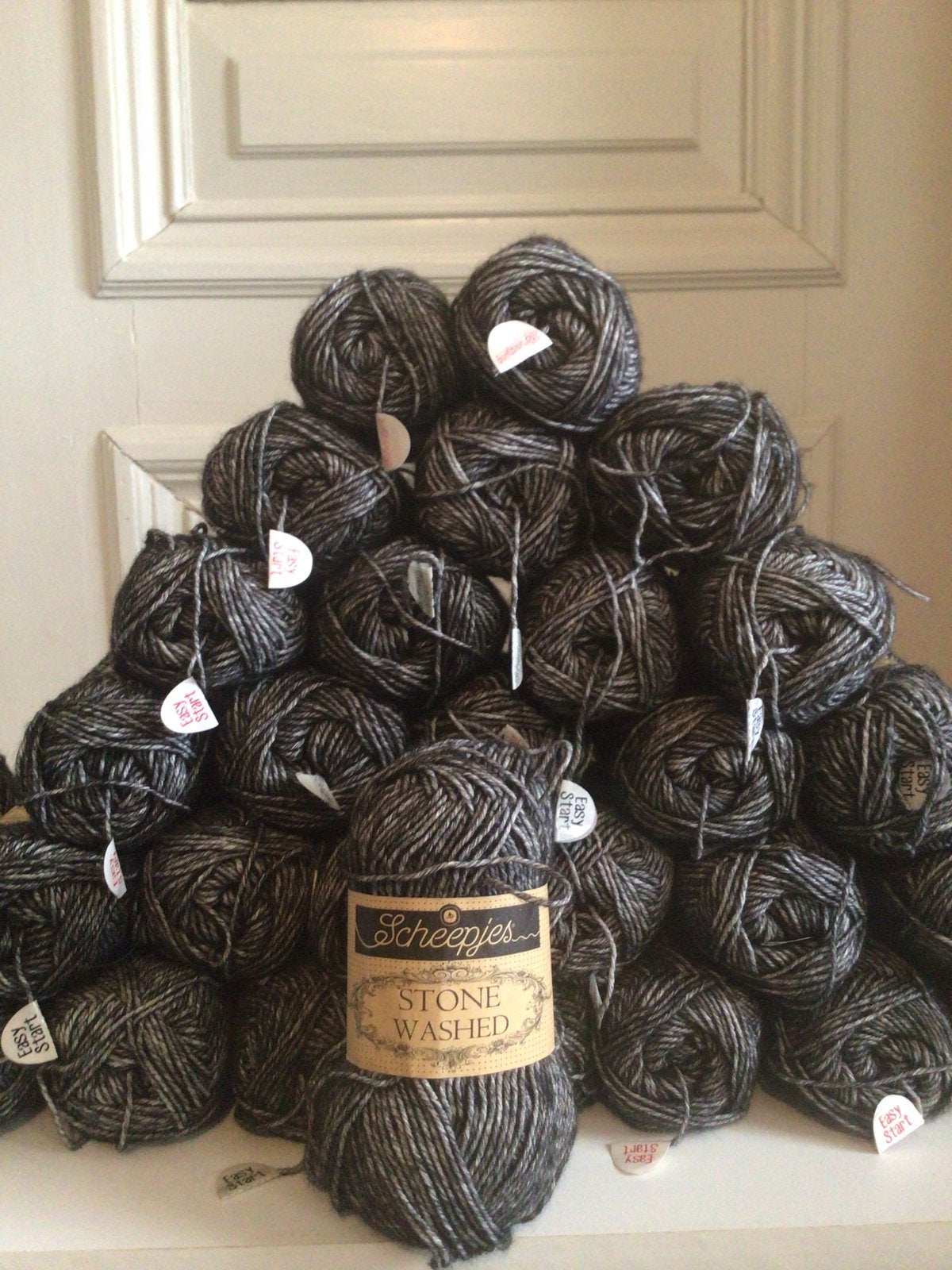 Scheepjes Stone Washed garen - Black Onyx, Hobby en Vrije tijd, Breien en Haken, Ophalen of Verzenden, Nieuw, Breien of Haken