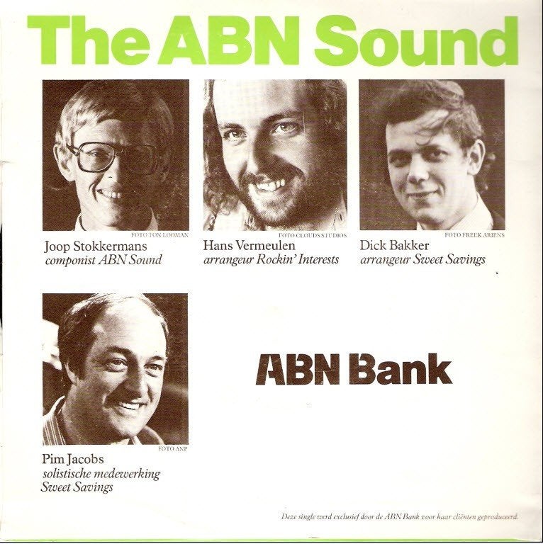 bankwezen ABN Bank/ reclamevinyl Pim JAcobs/STOKKERMANS, Verzamelen, Ophalen, Gebruikt, Overige typen