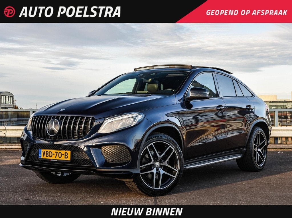 Mercedes-Benz GLE-klasse Coupé 350 d 4MATIC AMG Panoramadak, Automaat, Gebruikt, 258 pk, Blauw
