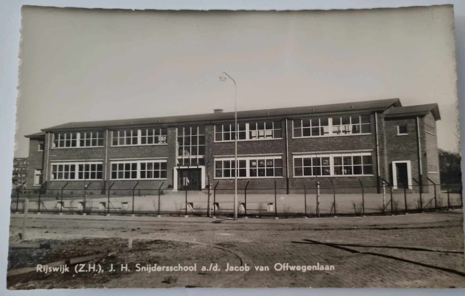 J.H. Snijdersschool Rijswijk (ZH) Jacob van Offenweglaan, Ophalen of Verzenden, 1940 tot 1960, Ongelopen, Zuid-Holland