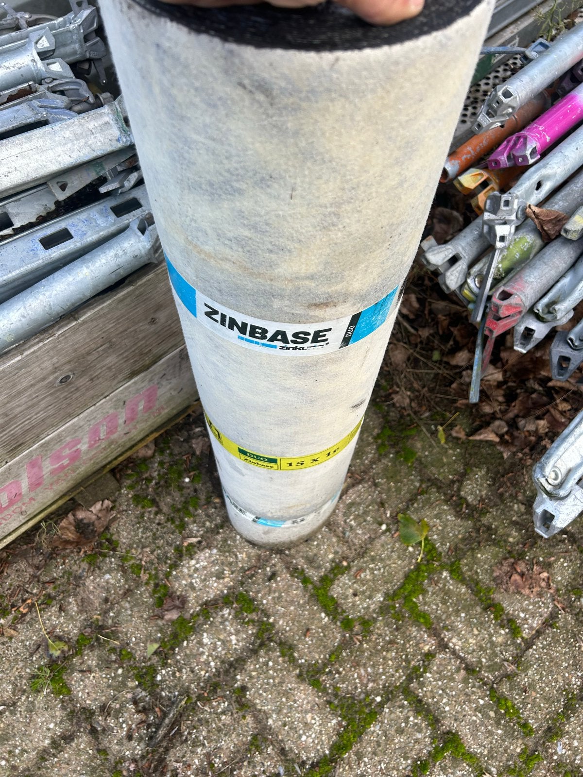 Zinbase Dakleer Rollen en onderlaag, Ophalen, Overige materialen, Zwart, Nieuw