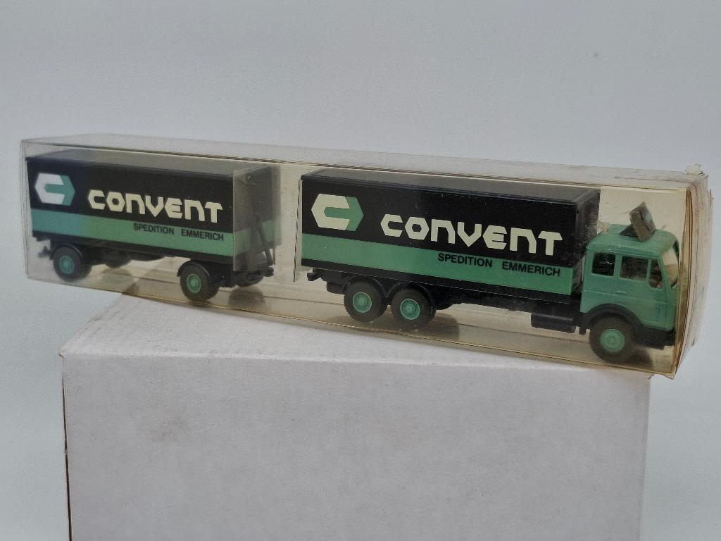 Convent Emmerich Mercedes vrachtwagen combi - Wiking 1/87, Hobby en Vrije tijd, Verzenden, Zo goed als nieuw, Bus of Vrachtwagen