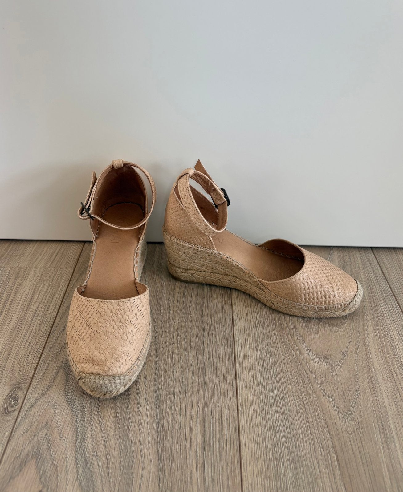 VIA VAI beige espadrilles - Flora Braid/sleehakken - maat 37, Kleding | Dames, Schoenen, Beige, Ophalen of Verzenden, Zo goed als nieuw