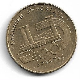 Griekenland 100 Drachme 1997, Ophalen of Verzenden, Griekenland, 2 euro